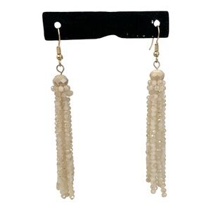 NWOT | Gorgeous Off-White / Ivory Bead Dangle Earrings